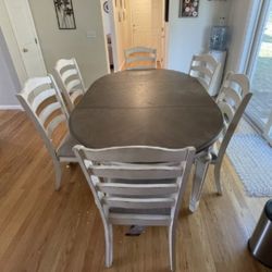 Dining Room Set, Dining Table and 6 Chairs 📌 Ask More Options 👉$51 GetNowPayLater