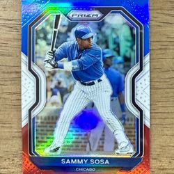 2021 Panini Prizm Sammy Sosa Red White Blue Prizm #146 Cubs