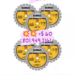 Dewalt Circular Saw  Set 6pcs =$60