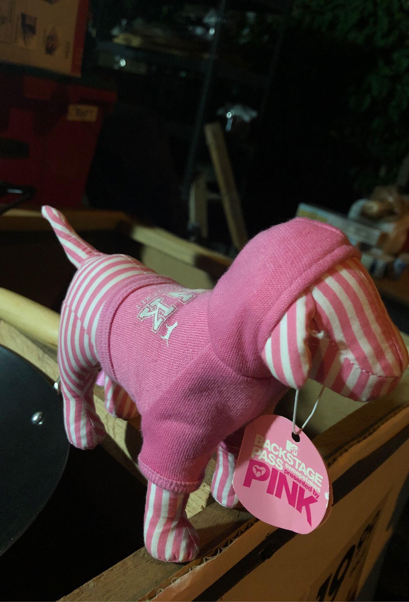 Victoria's Secret pink dog