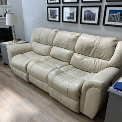Cream Recliner Couch $275