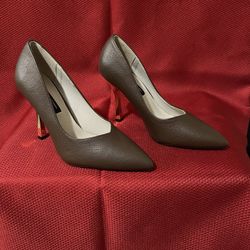 Brown and Gold Heels