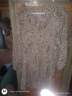 Cheetah print Poloyster size small women's dress