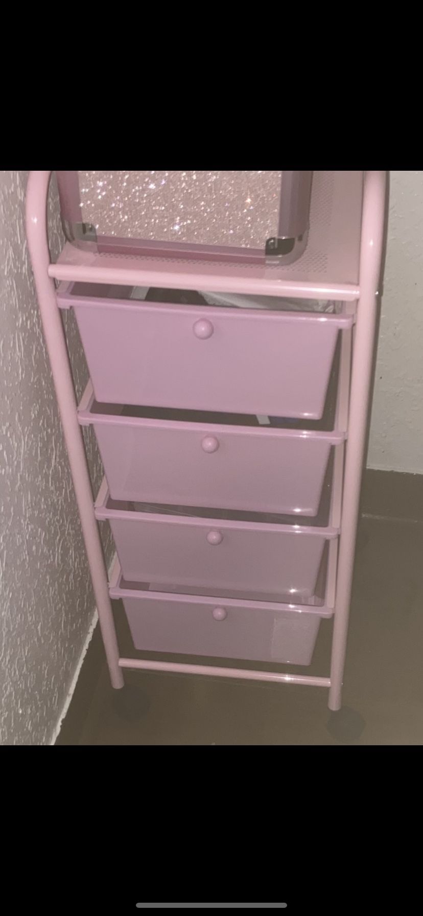 Pink Storage Cart