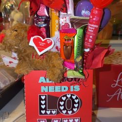 Valentines Chocolate Box With Bear 