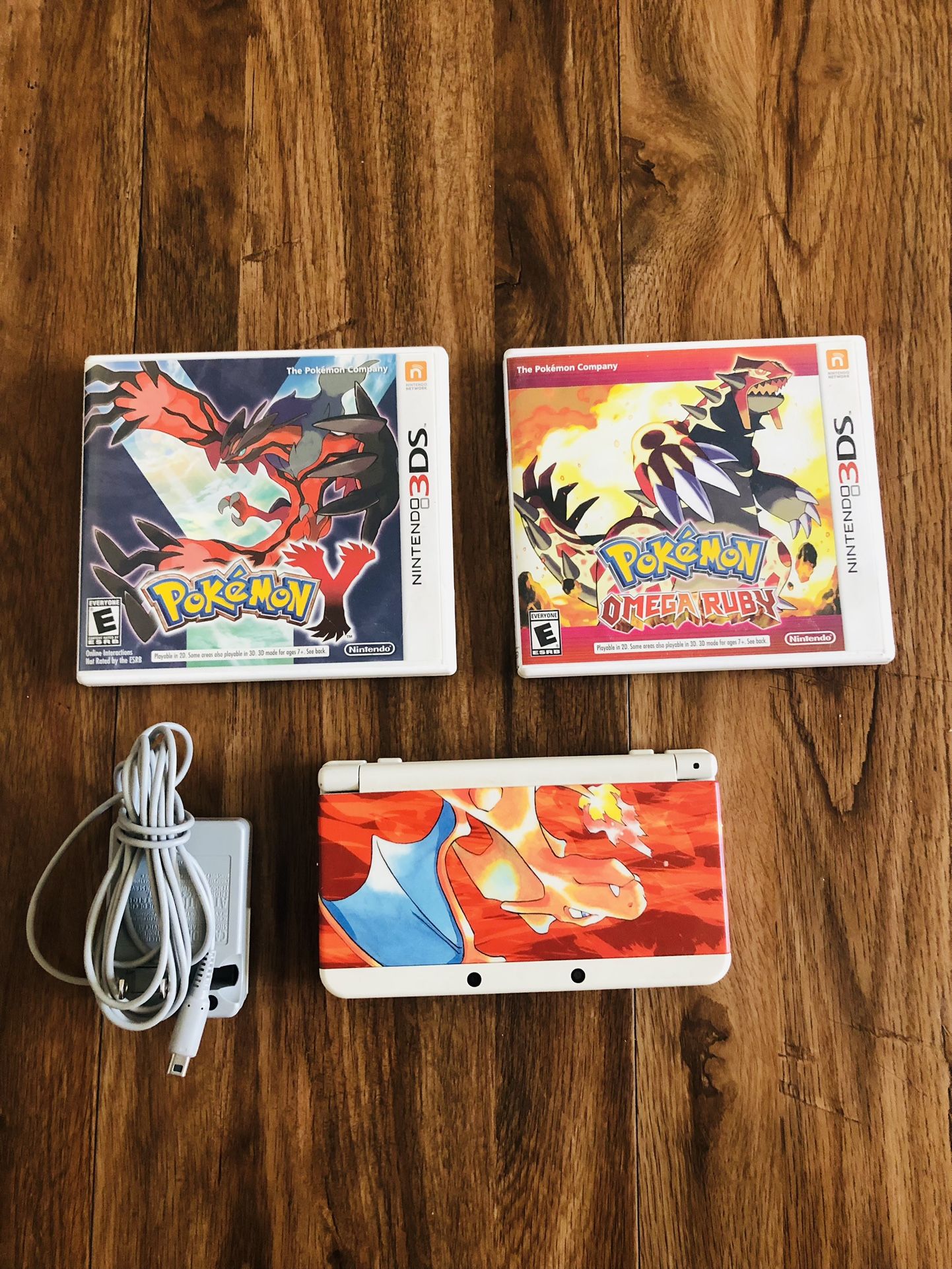 Nintendo 3DS XL 20th Anniversary Edition White Handheld System with Pokémon Omega Ruby, Pokémon Y