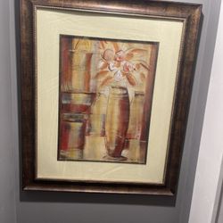 Large Framed Art Piece