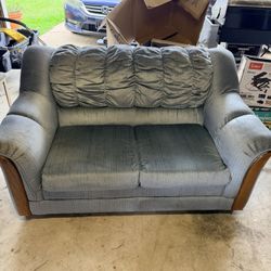 Blue Loveseat Couch 