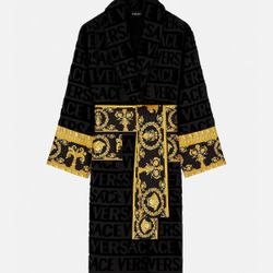 Versace I Heart Baroque Bathrobe Men’s Size XL Barocco Long Sleeve Made in Italy Designer Silk LV Gucci Shirt Pants New 