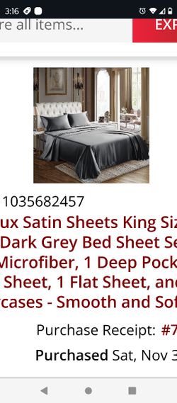 Satin Bed Sheets King Size Brand New