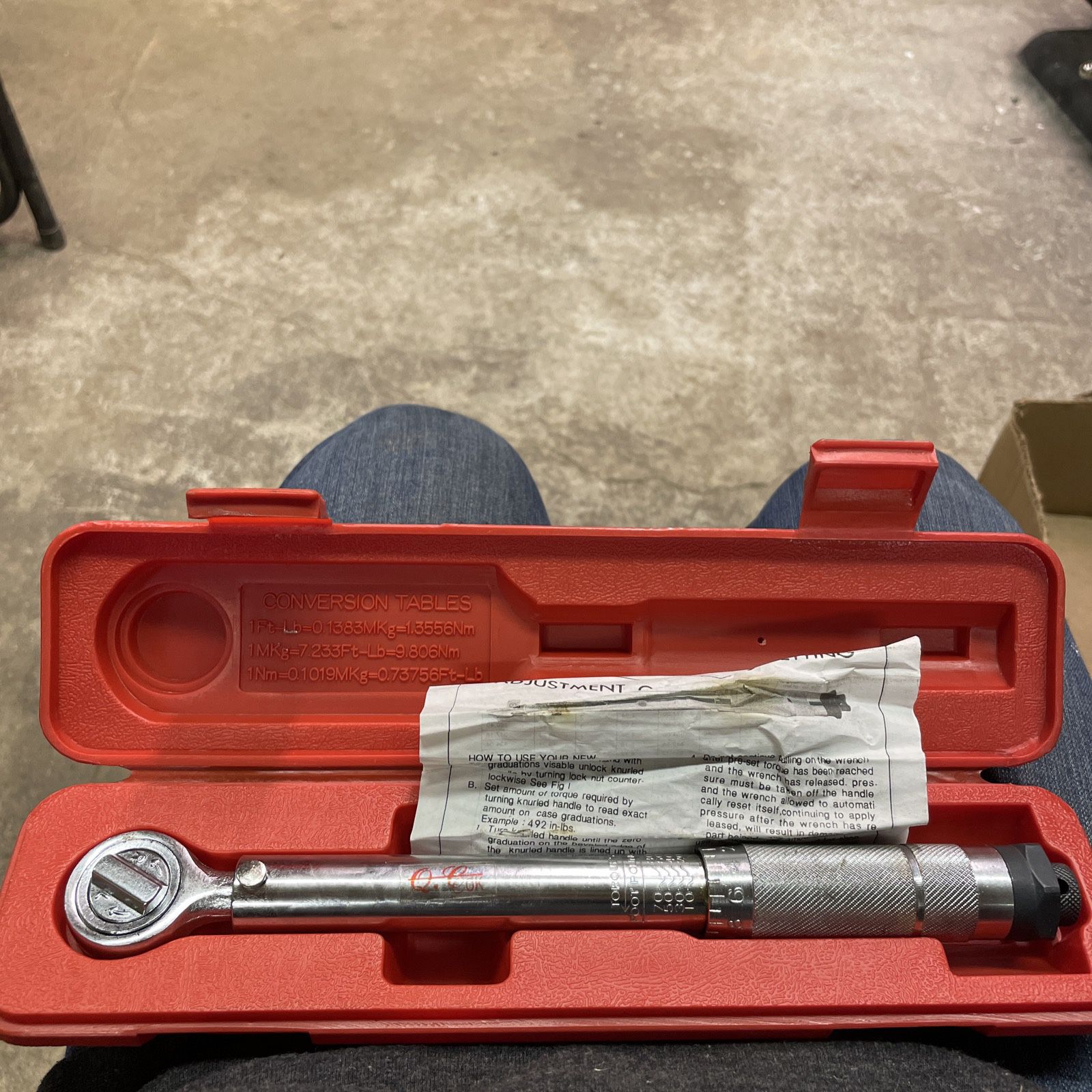 QC Ok Torque Wrench 1/2” Drive