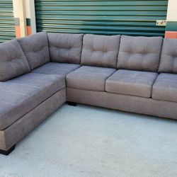 Grey Sectional Couch Delivery Available 