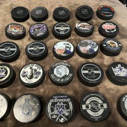 Kings Hockey Puck Lot