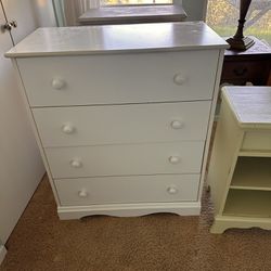 Good size white dresser