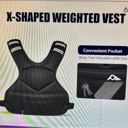 Weighted vest unisex/10 pounds-new