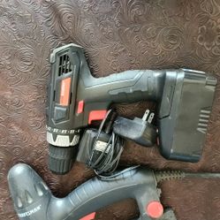 Craftsman Corded Nailer and Drill Master Cordless Drill