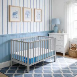 6" Crib Mattress, Dual-Sided 100% Knitted Fabric Moisture-Non-Toxic Wicking Cover | OEKO-TEX, CertiPUR-US Certified | Ultra-Breathabl