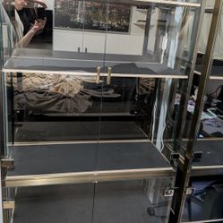 2 Large Curio Cabinets/Display Cases