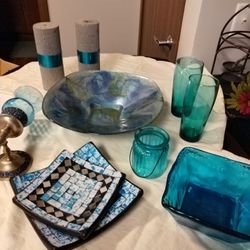Teal Green/Aqua Colored Decor