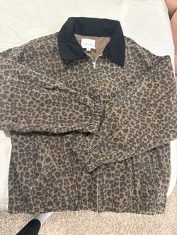 Denim Leopard Jacket