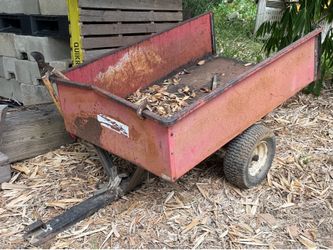 Garden tractor trailer