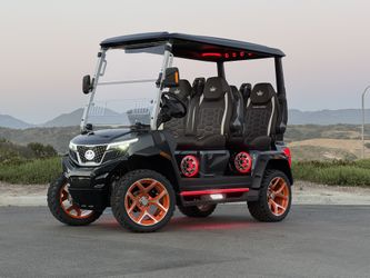 2025 Evolution DMAX XT4 Gray With Chocolate Seats / Street Legal Golf Carts / Lithium Battery Powered Golf Carts /