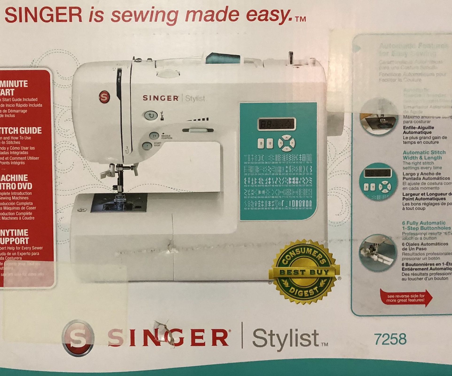 Singer Talent 7258 Sewing Machine