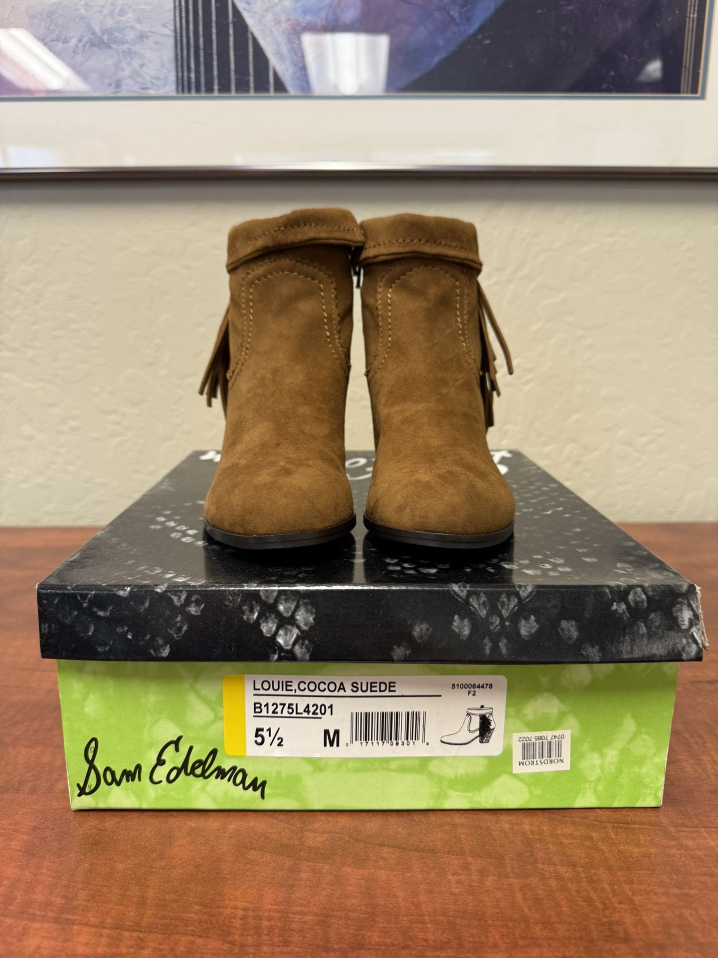 Sam Edelman Cocoa Fringe Booties