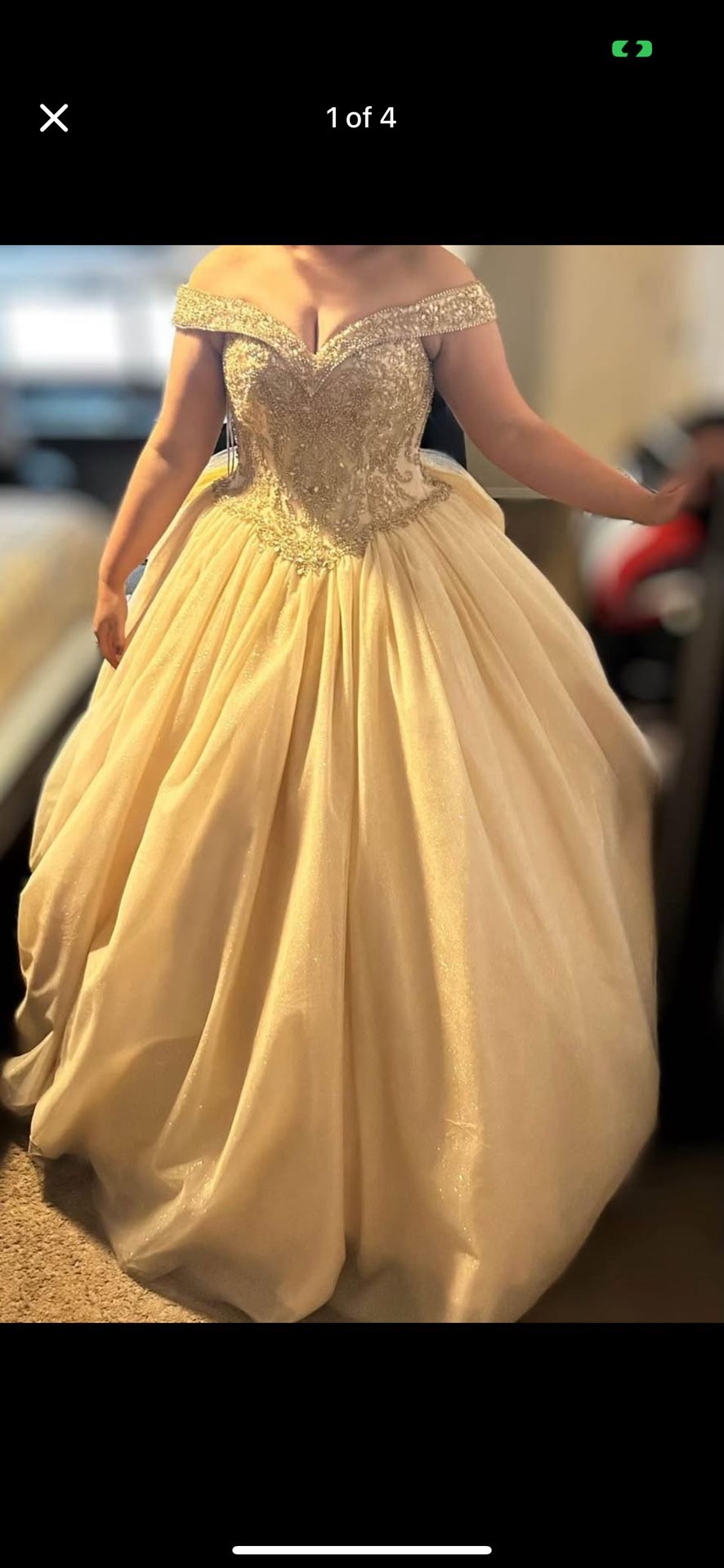 Quinceanera/Sweet 16 Dress (Gold)