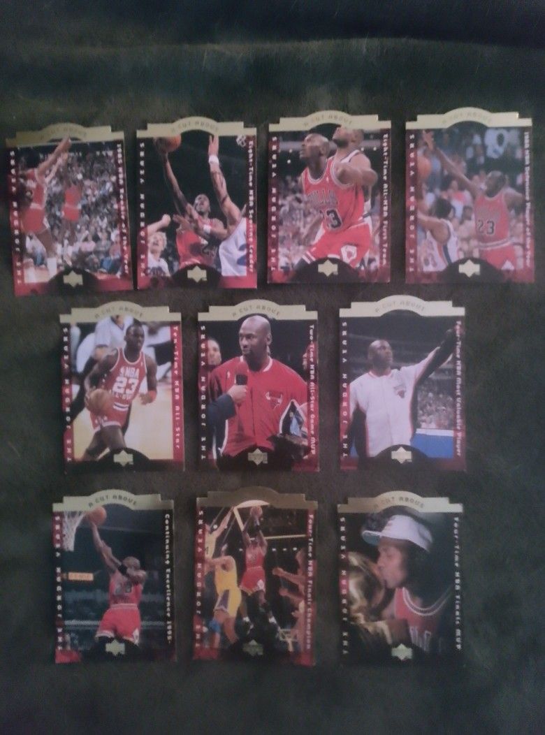 Set Of 1996 Michael Jordan Upper Deck A Cut Above