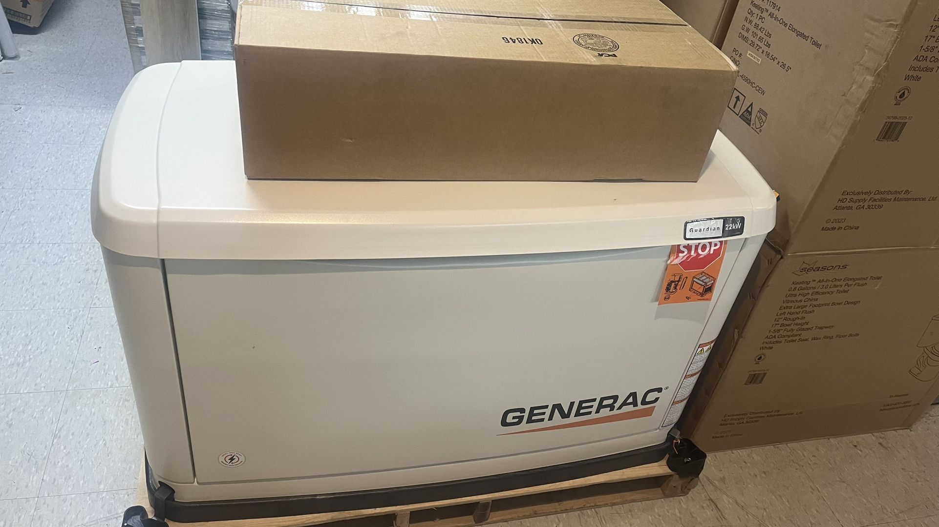 Generac 22,000 Watt - Dual Fuel Air- Cooled Whole House Home Standby Generator, Smart Home Monitoring & 200-AMP Transfer Switch