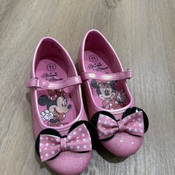 Disney Minnie Mouse Pink Flats-NEW- Size 11