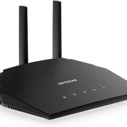 NETGEAR 4-Stream WiFi 6 Router (R6700AX) – Security Features, AX1800 Wireless Speed (Up to 1.8 Gbps), Covers up to 1,500 sq. ft., 20 Devices