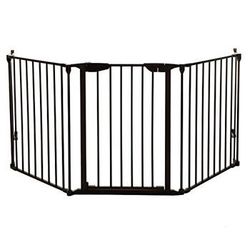 Dreambaby Newport Adapta Baby Gate - Use at Top or Bottom of Stairs - for Straight, Angled or Irregular Shaped Openings (Black) *New*