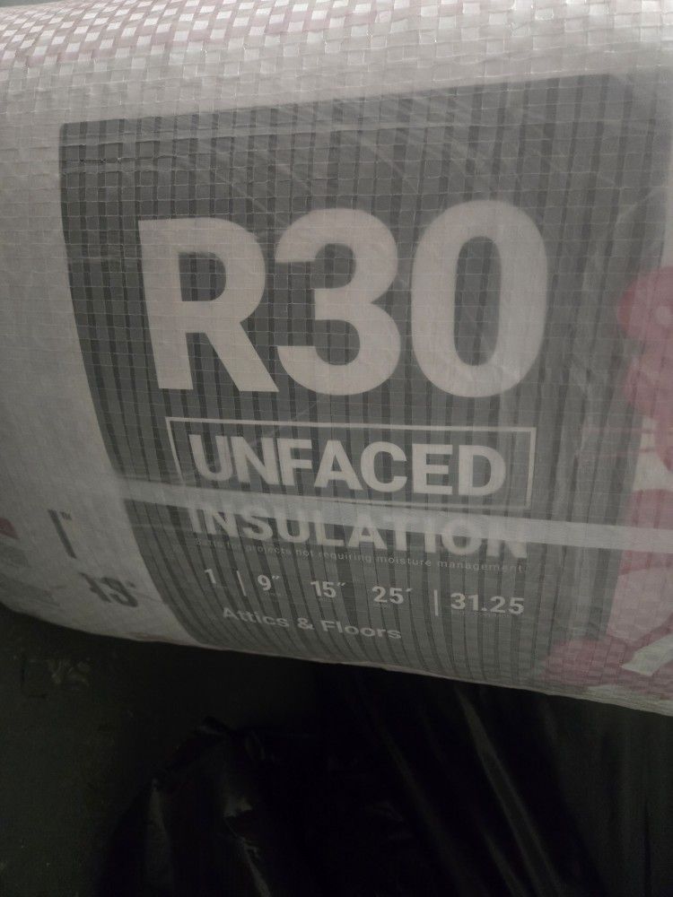 R30 Unfaced Insulation, New