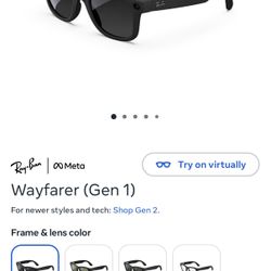 Meta Ray Ban Sunglasses Gen 1