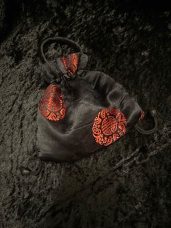 Vintage Satin Wristlet/Pouch