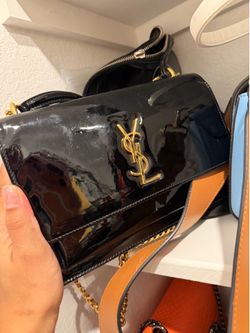 Ysl black gold bag
