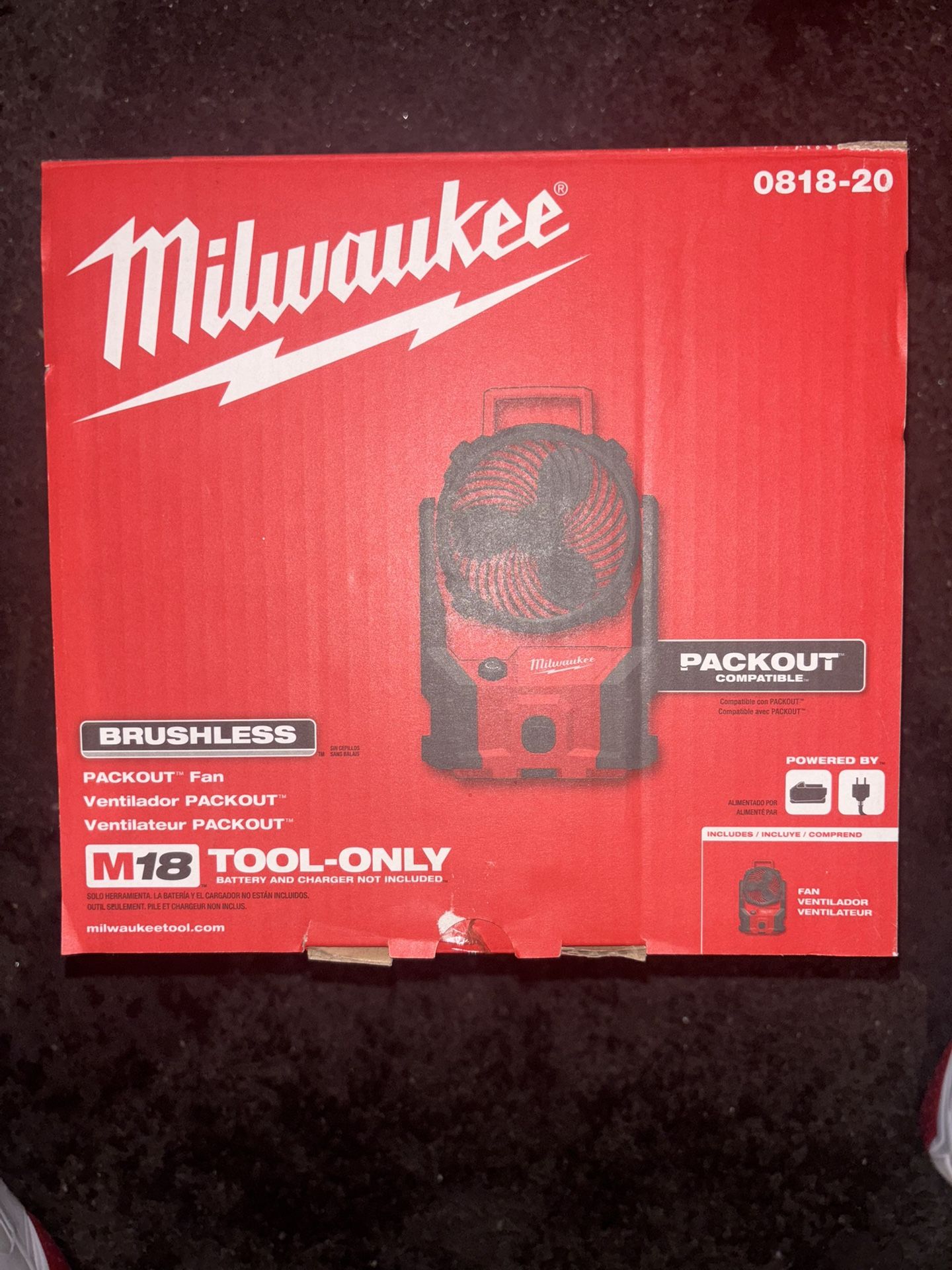 M18 18-Volt Lithium-Ion Brushless Cordless PACKOUT Jobsite Fan (Tool-Only)