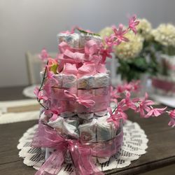 Diaper Cake For Baby Girl 