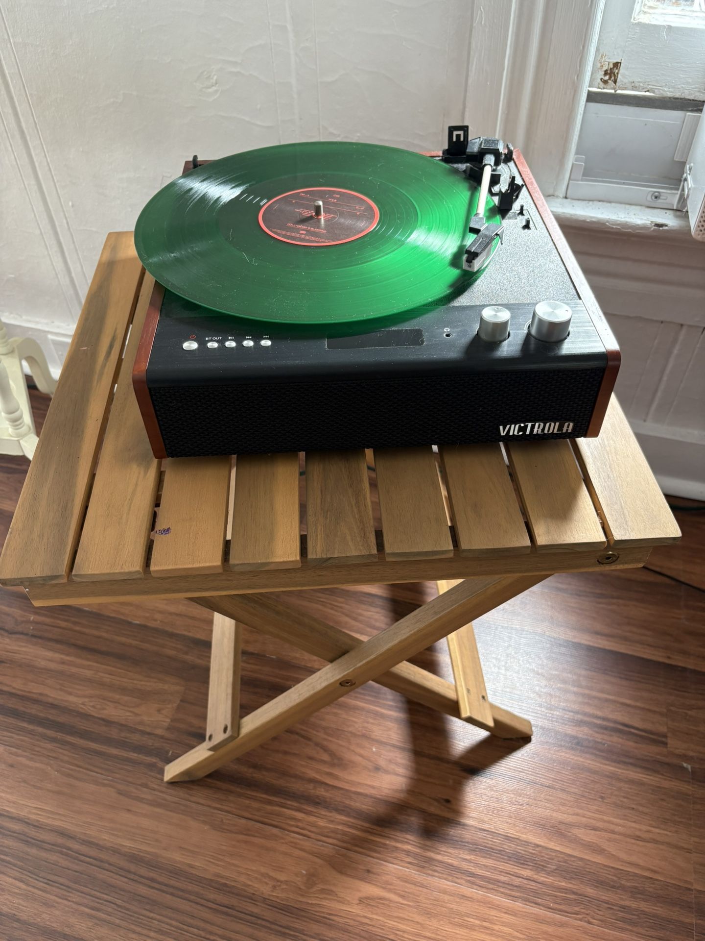 Victrola Record Player And Stand