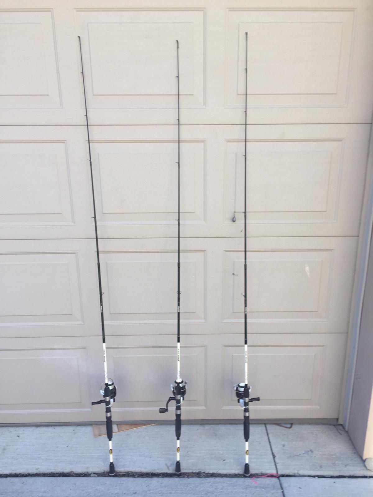 Lews fishing rods three of them excellent condition