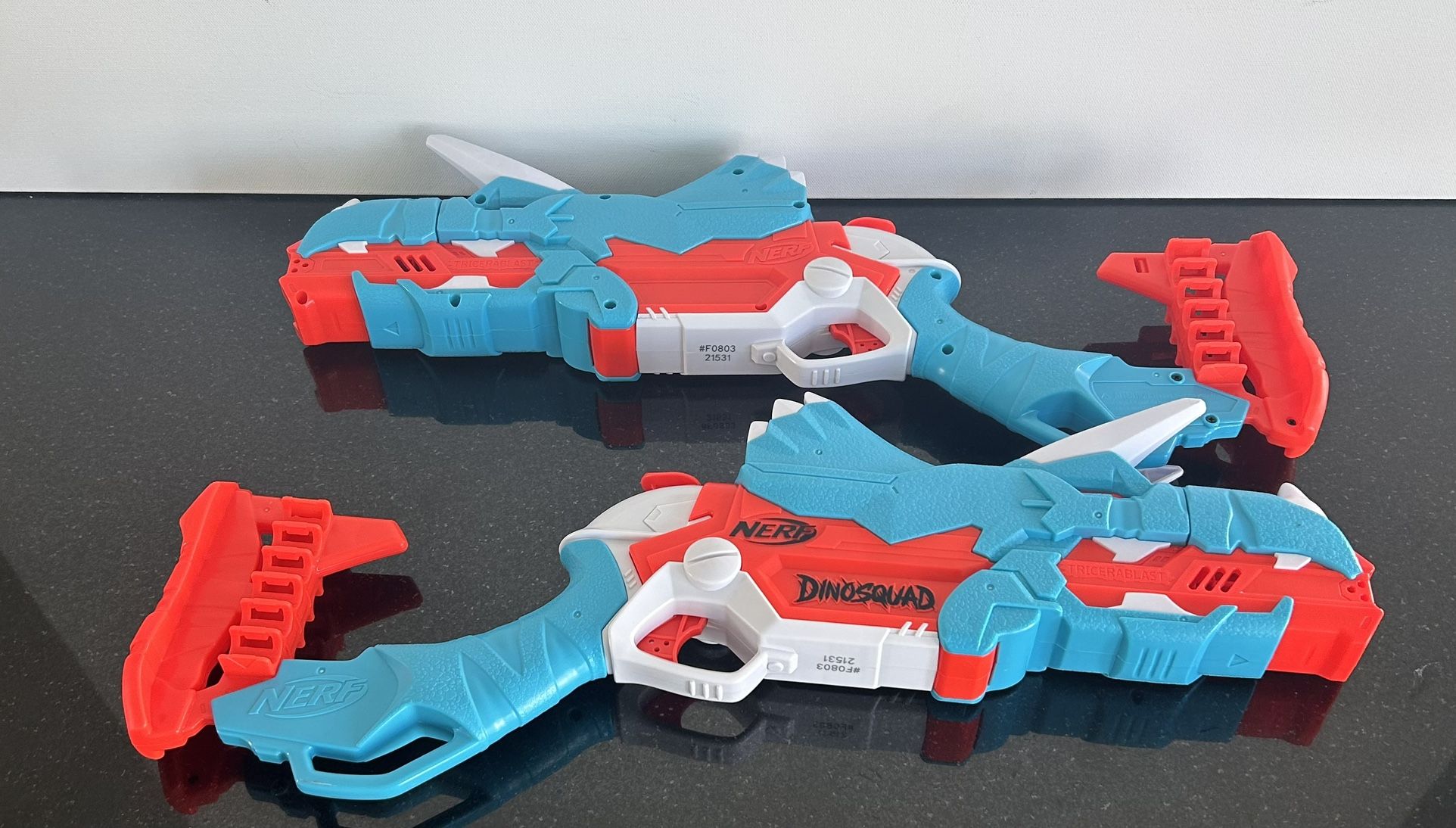 2 NERF DinoSquad Tricerablasts. - New Condition 