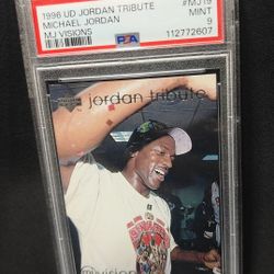 Michael Jordan Tribute MJ Visions Graded Mint 9 