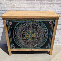 Two Door Hand Painted Cabinet 