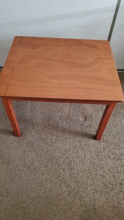 Wooden Kid's Table, Length=26 in., W=22in., H=20in.
