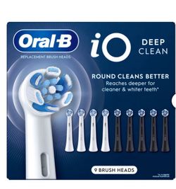 Oral-B iO Deep Clean Replacement Toothbrush Head, 5-count