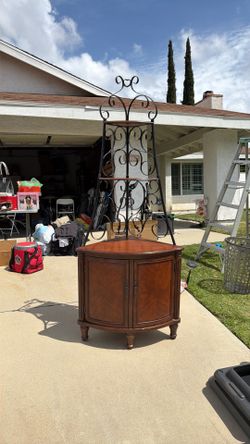Vintage corner storage unit