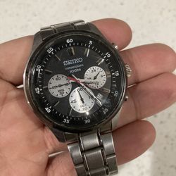 Seiko Chronograph 100M Watch 