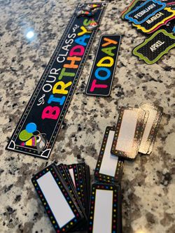 Magnetic birthday  signs
